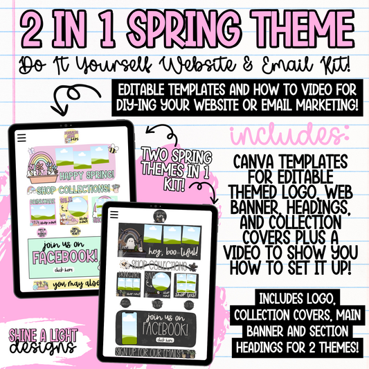 Spring 2 in 1  DIY Website + Email Kit