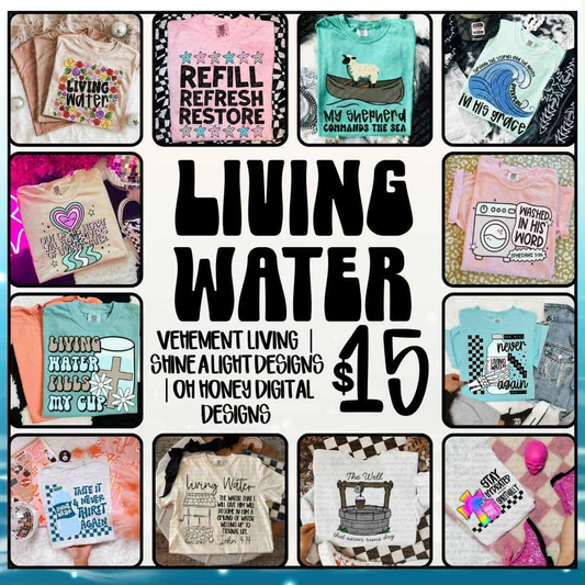 Living Water Collab with Vehement Living & Oh Honey Digital Designs