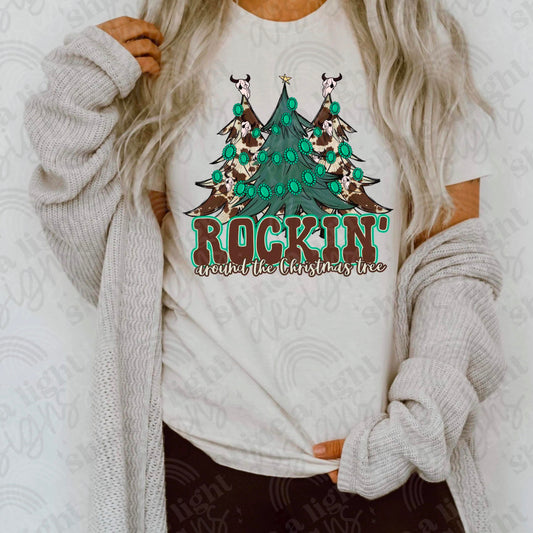 Rockin Around The Christmas Tree Digital Download PNG
