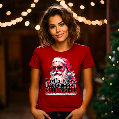 Santa Loves When You Shop Small Digital Design