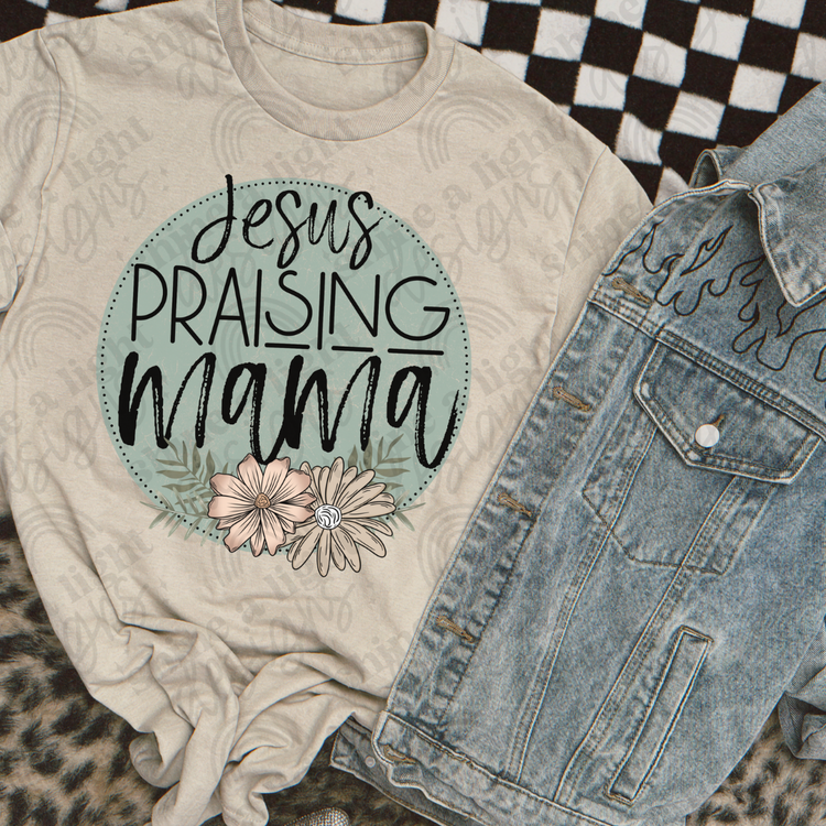 Jesus Praising Mama Digital Download PNG
