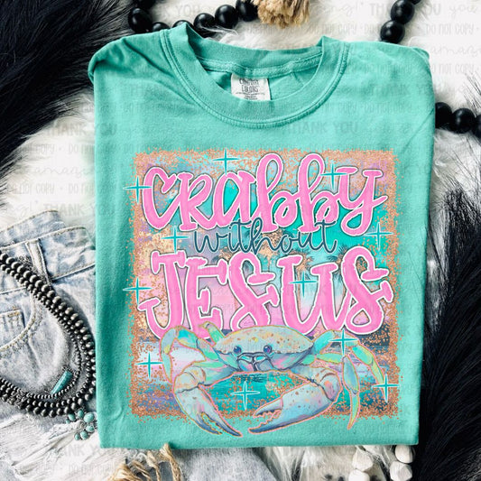 Crabby Without Jesus PNG Digital Design (Instant Download)