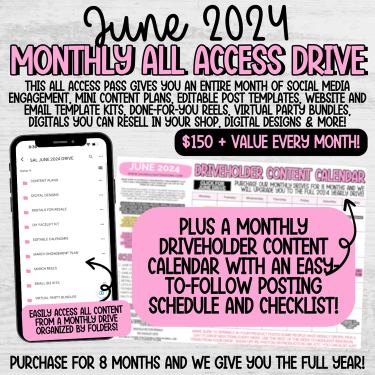 JUNE 2024 Monthly All Access Drive