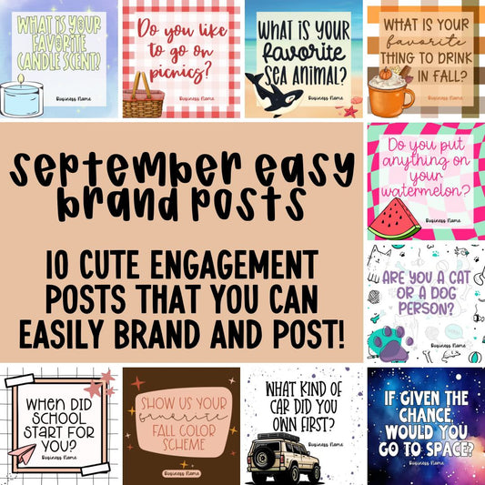 September 2025 Easy Brand Posts