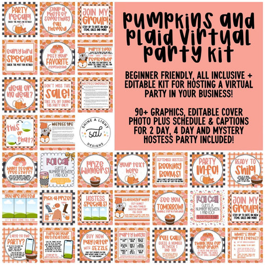 Pumpkins And Plaid 2025 Virtual Party Kit