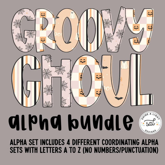 Groovy Ghoul PNG Alpha Set