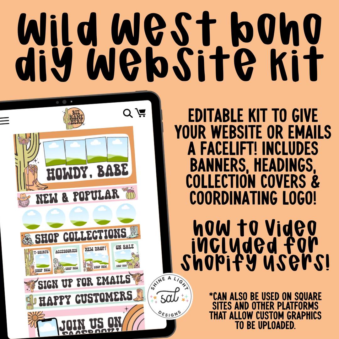 Wild West Boho 2025 Website + Email Kit