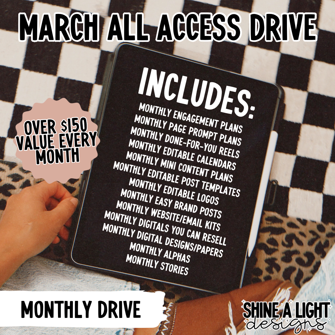 March 2025 Monthly All Access Drive