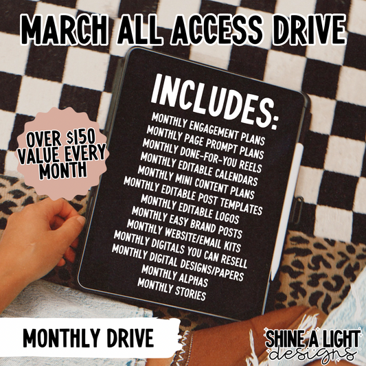 March 2025 Monthly All Access Drive