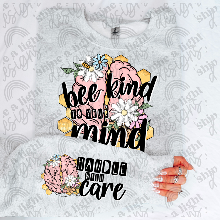 Bee Kind To Your Mind/Handle With Care DUO Digital Download PNG