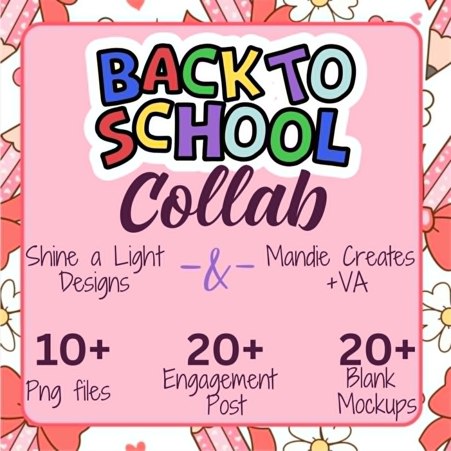 Back To School Collab | Mandie Creates + Shine A Light Designs