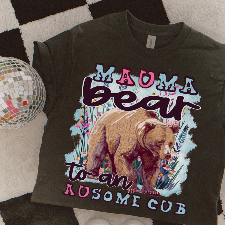 Mauma Bear to an Ausome Cub Digital Download PNG