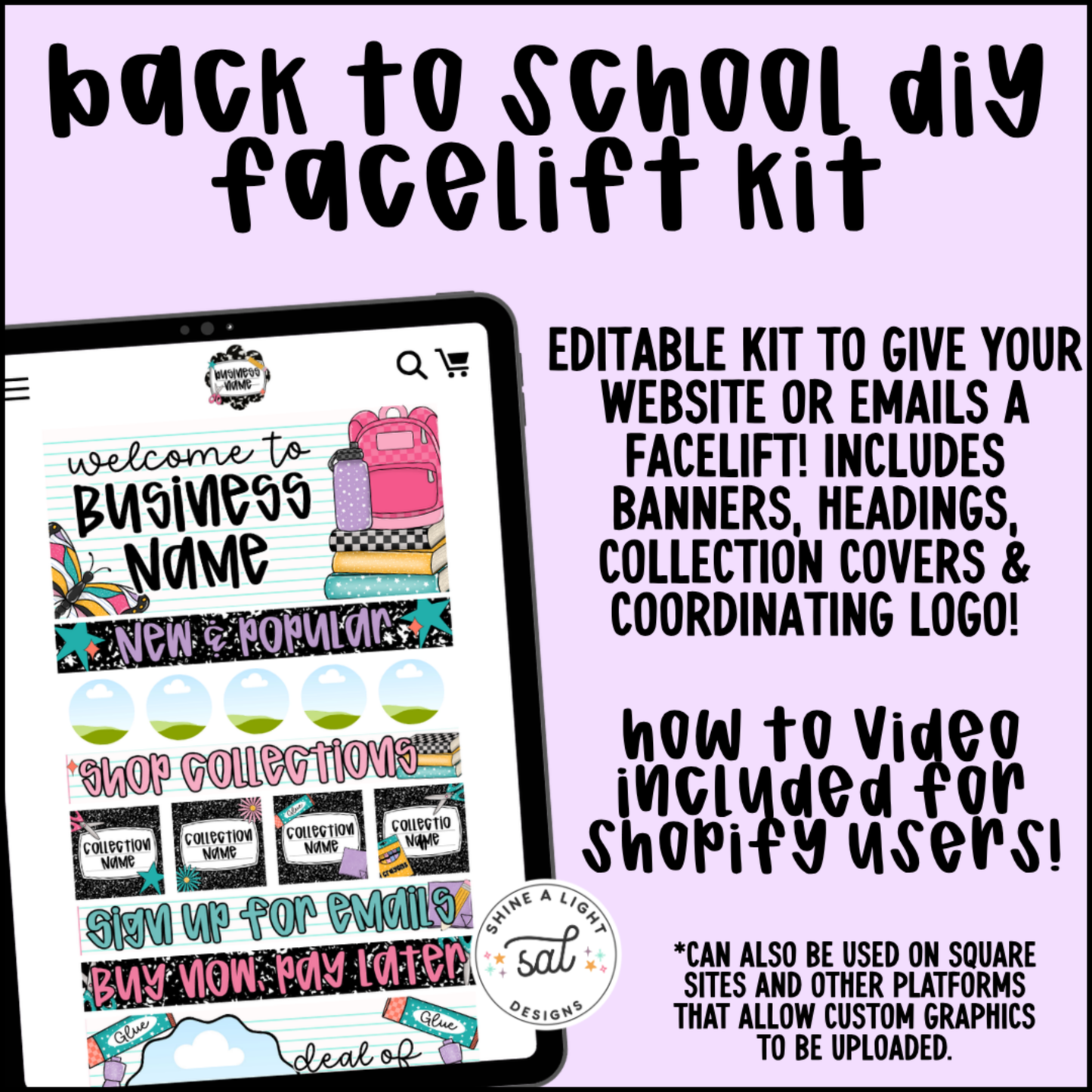 Back To School Website + Email Kit