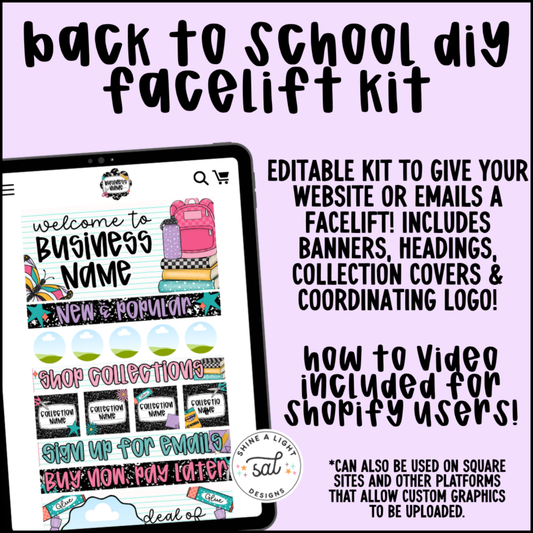 Back To School Website + Email Kit