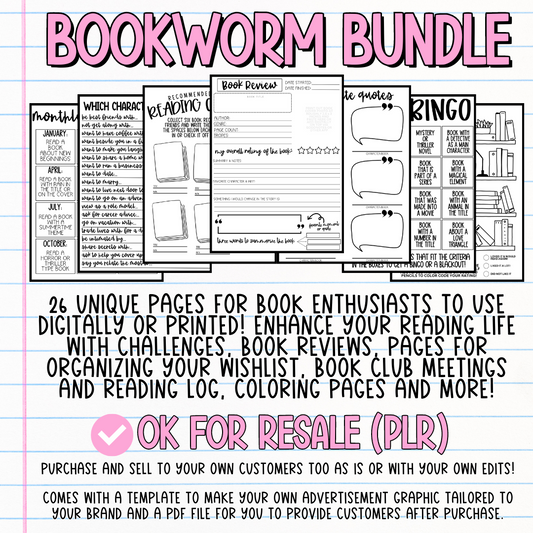 Bookworm Bundle (OK for Resale!)