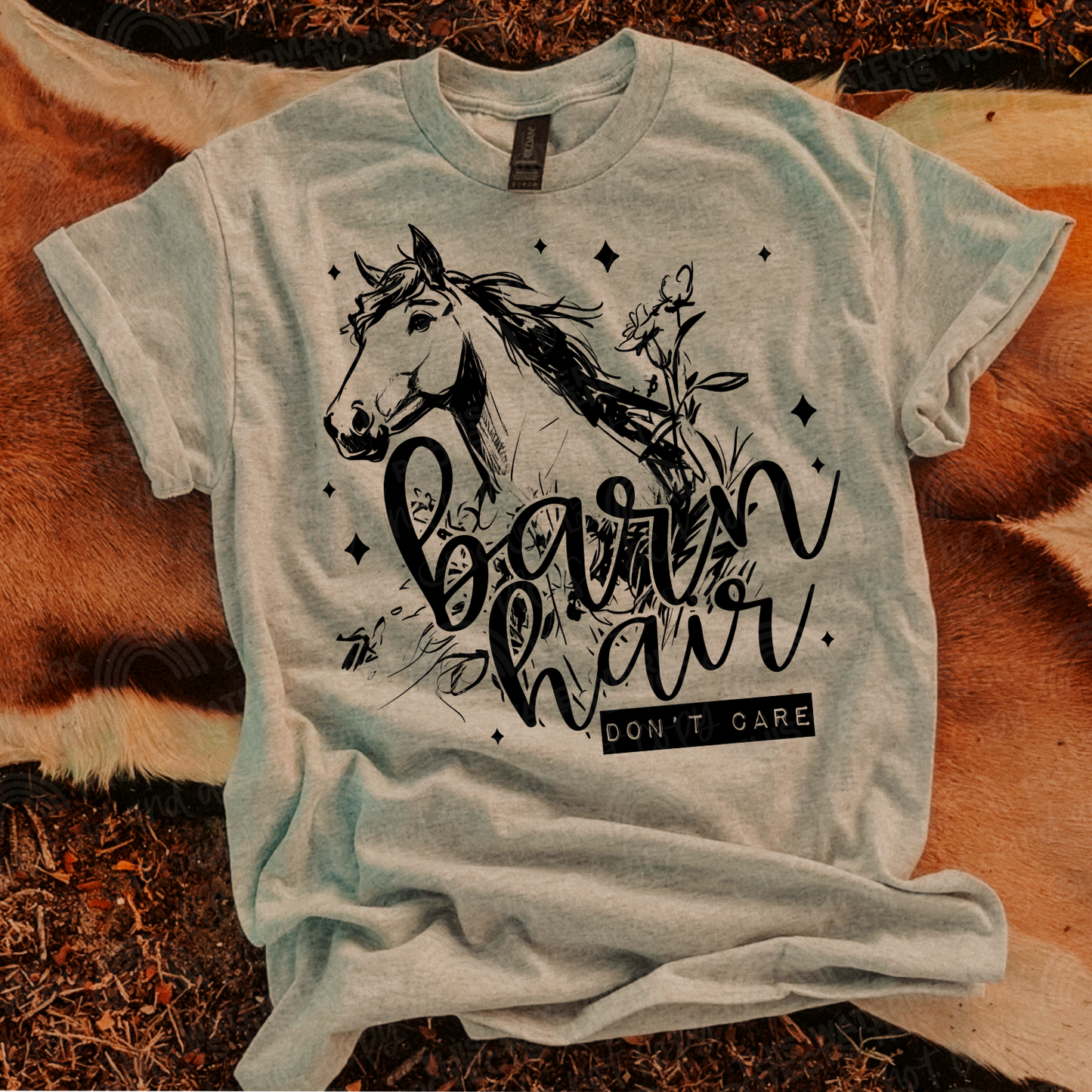 Barn Hair Don't Care PNG Digital Design (Instant Download)