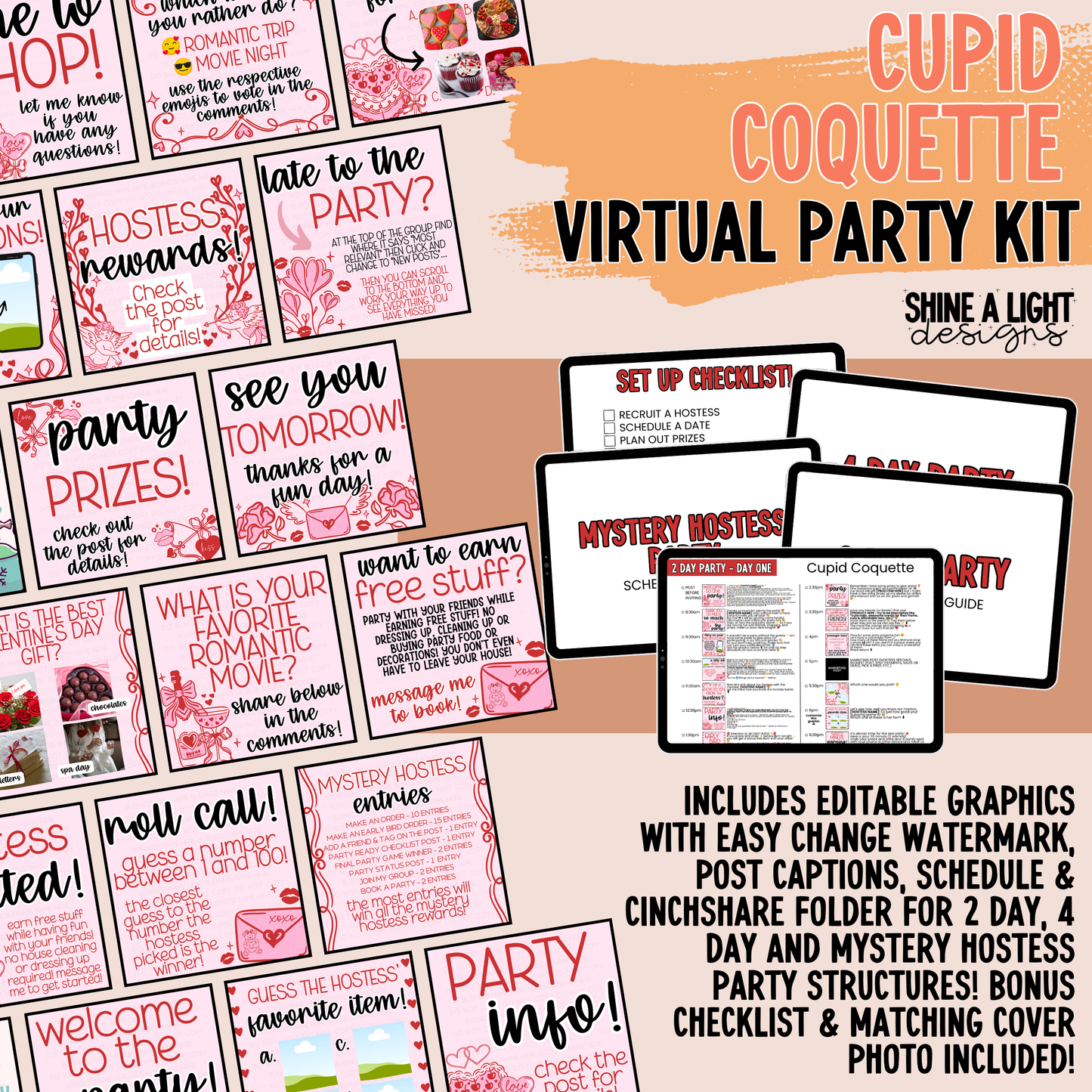 Cupid Coquette Virtual Party Kit (2025)