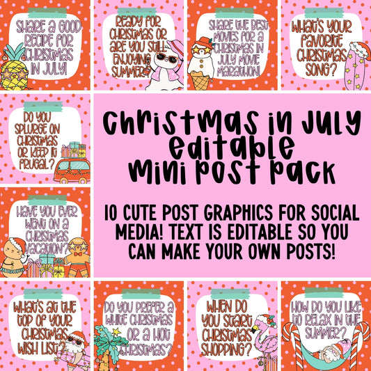 Christmas in July Mini Post Pack