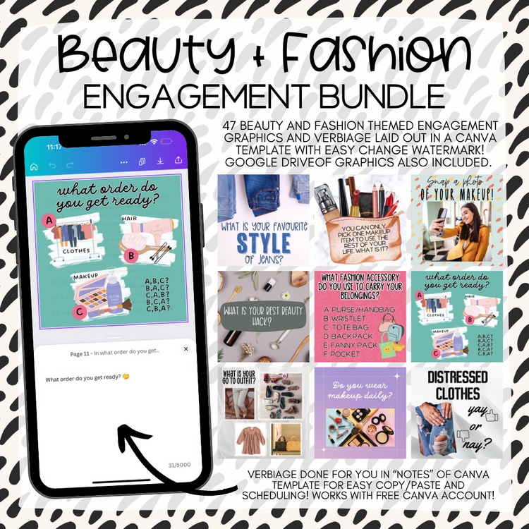 Beauty + Fashion Engagement Bundle