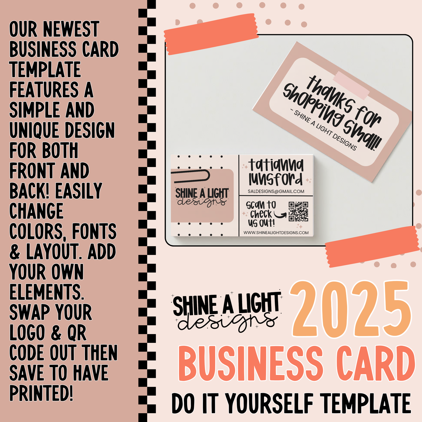 2025 DIY Business Card Canva Template