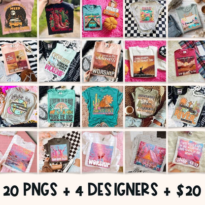 Wilderness To Worship Collab with Vehement Living, Oh Honey Digital Designs & Moore Than A Mom Designs