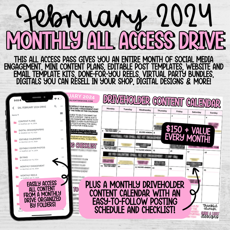 February 2024 Monthly All Access Drive