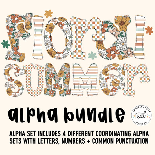 Floral Summer PNG Alpha Set