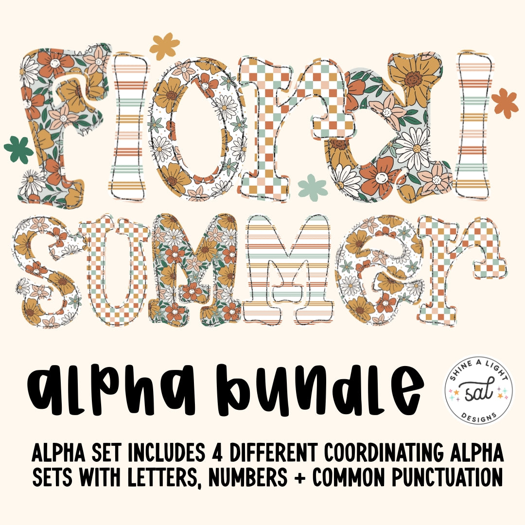 Floral Summer PNG Alpha Set