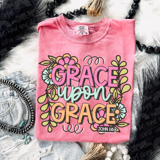 Grace Upon Grace PNG Digital Design (Instant Download)