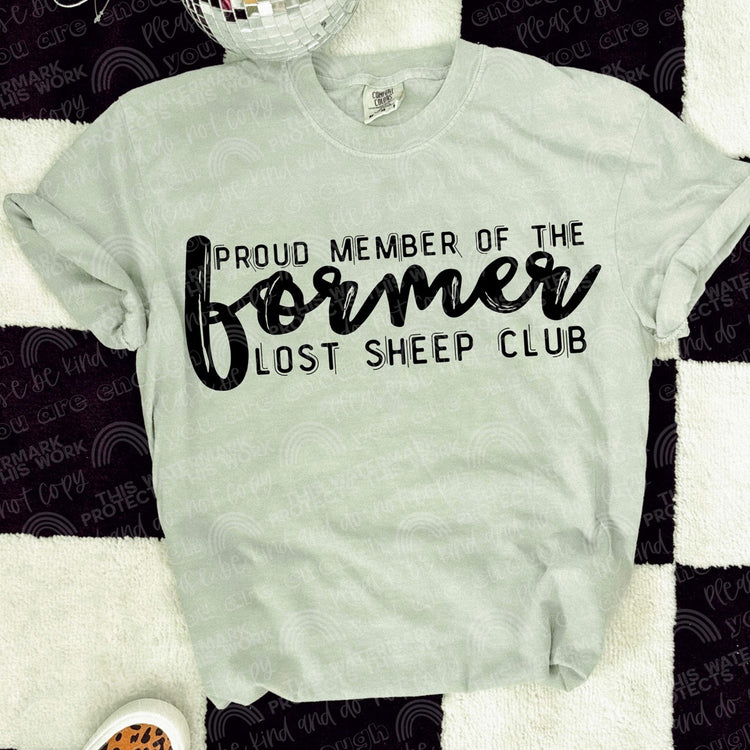 Proud Member of the Former Lost Sheep Club (Black & White Versions) Digital Download PNG