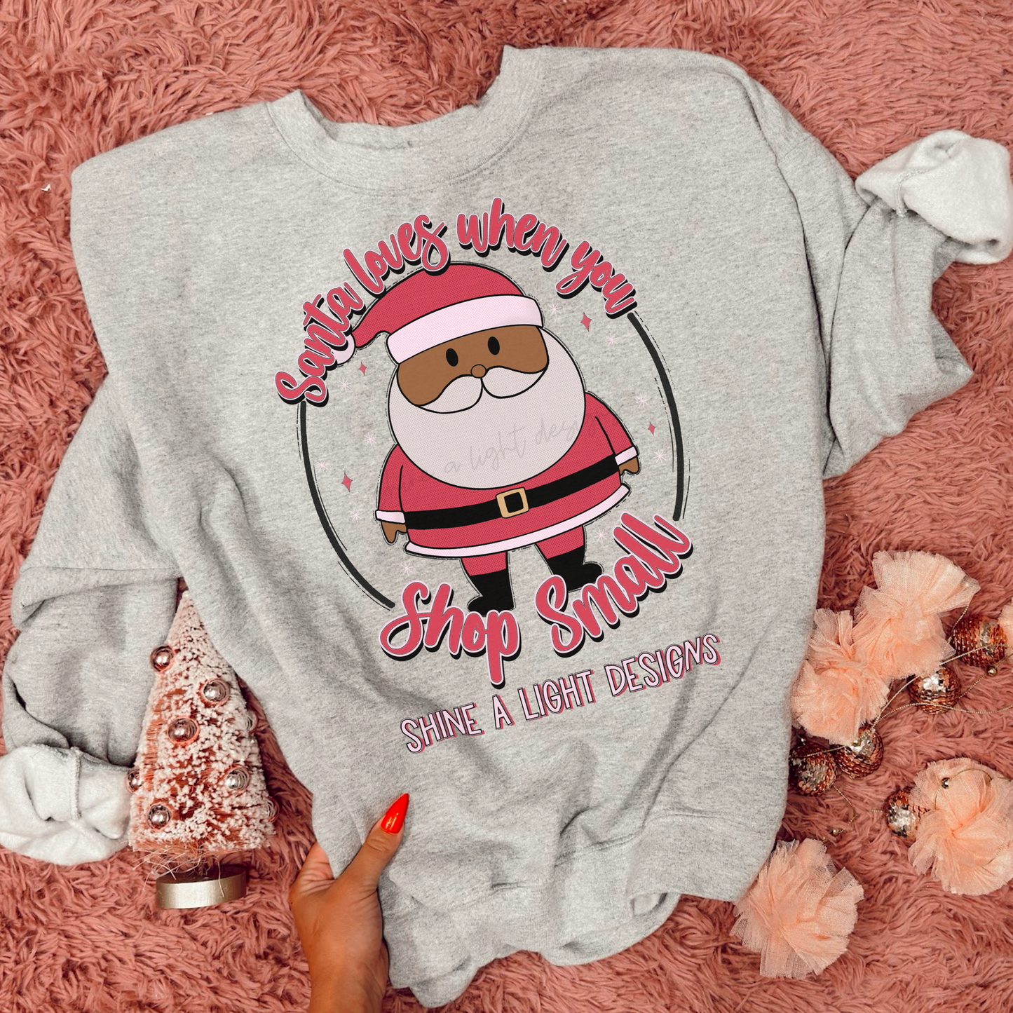 Santa Loves When You…Shop Small Digital Design