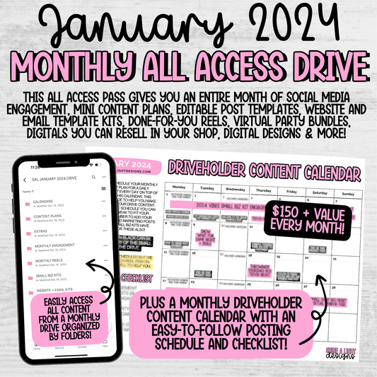 January 2024 Monthly All Access Drive