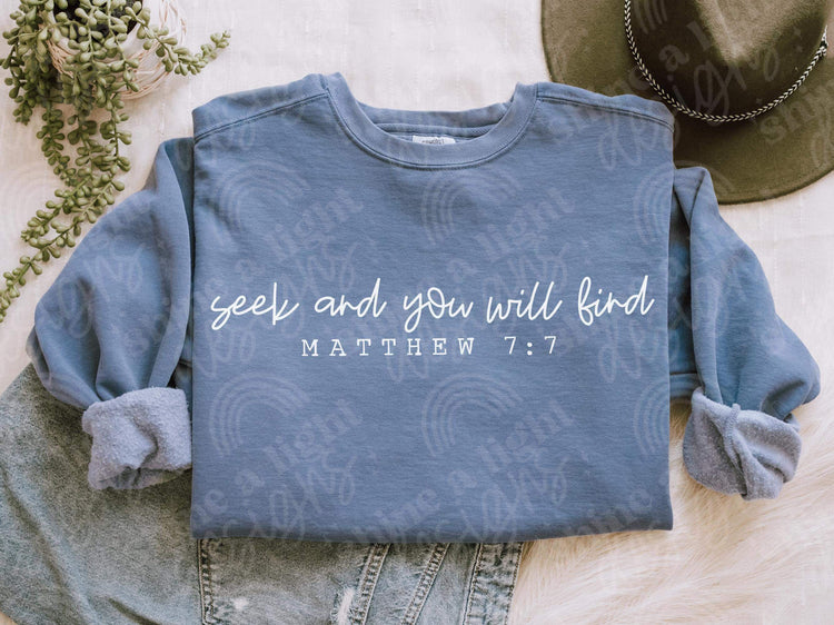 Seek And You Will Find Digital Download PNG