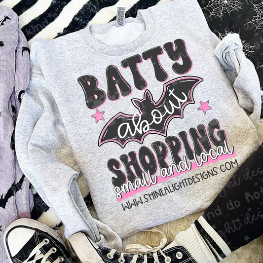 Batty About Shopping Small & Local | Custom Business Name Digital