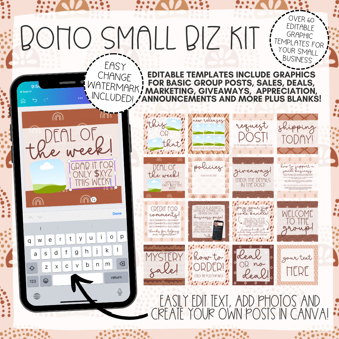 Boho Small Biz Kit