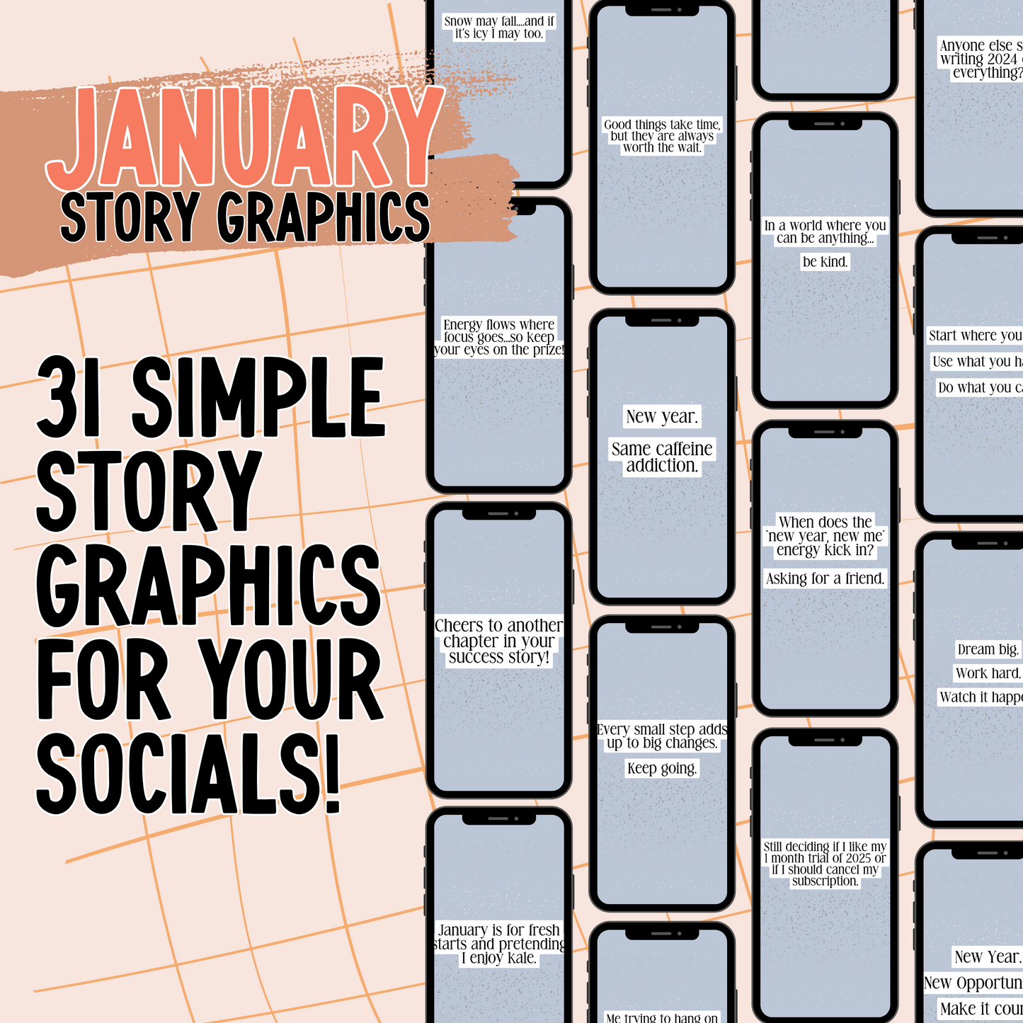 January 2025 Story Graphics