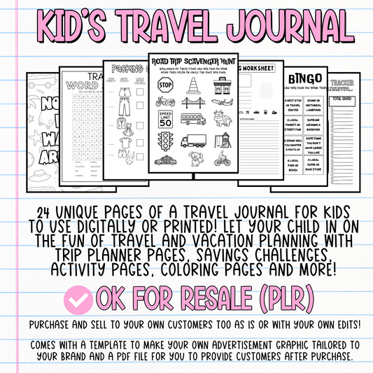 Kids Travel Journal (OK for Resale!)