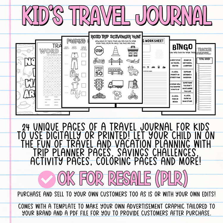Kids Travel Journal (OK for Resale!)