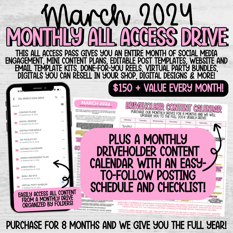 March 2024 Monthly All Access Drive