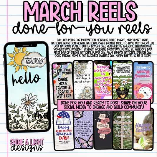 March Done-For-You Reels Bundle