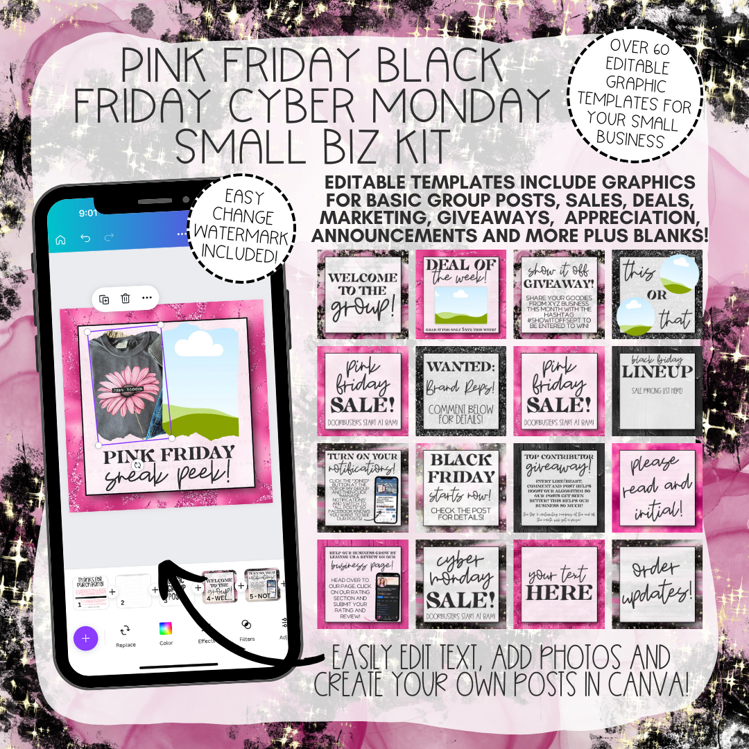 Pink Friday/Black Friday/Cyber Monday Small Biz Kit