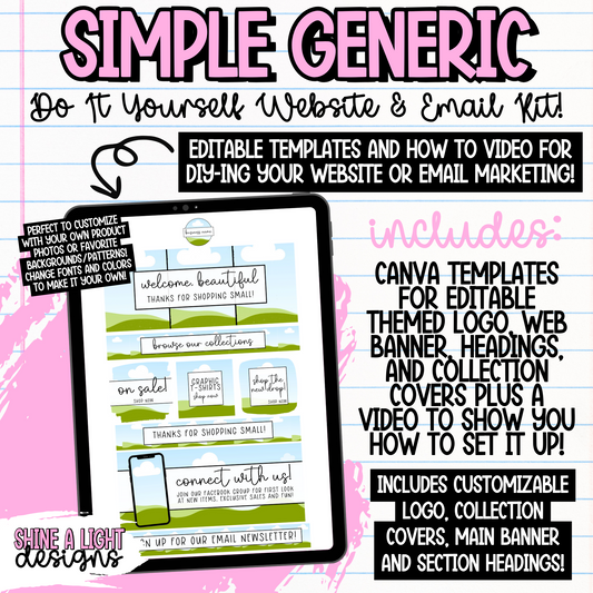 Simple Generic DIY Website + Email Kit