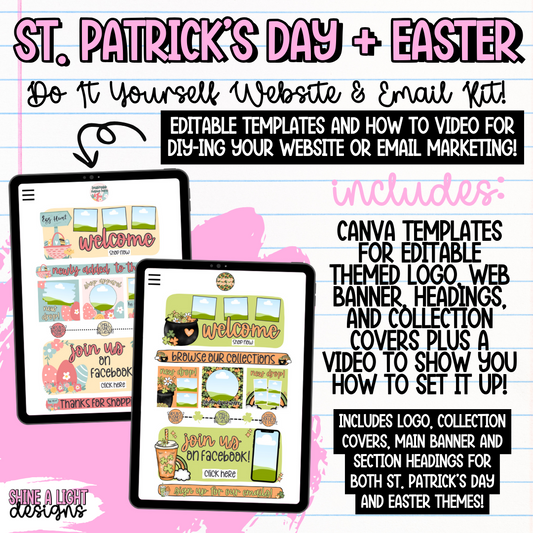 Easter & St. Patrick's Day DIY Website + Email Kit