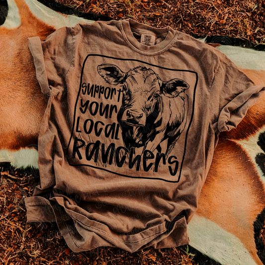Support Your Local Ranchers PNG Digital Design (Instant Download)