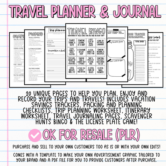 Travel Planner & Journal (OK for Resale!)