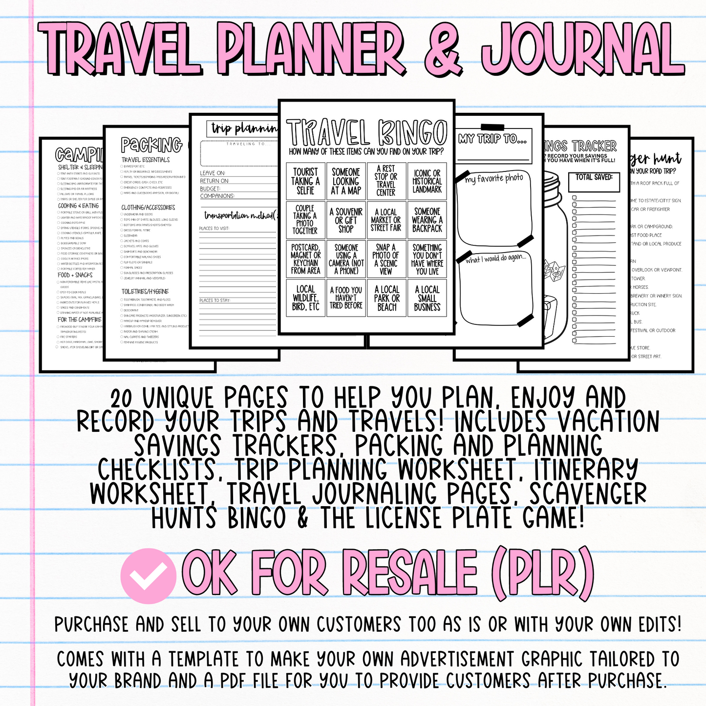 Travel Planner & Journal (OK for Resale!)