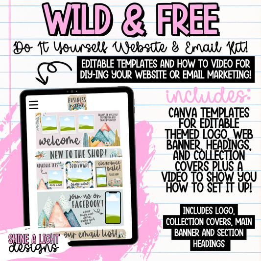 Wild & Free DIY Website + Email Kit