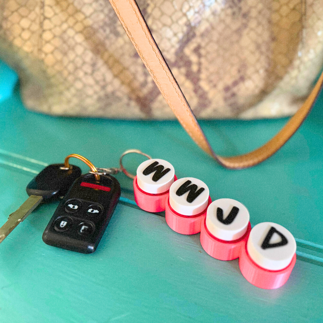 WWJD Shine A Light Clicky Keychain Fidget