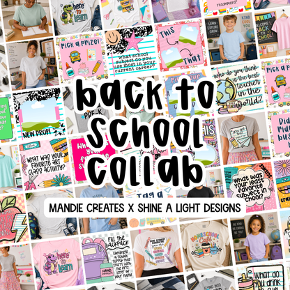 Back To School Collab | Mandie Creates + Shine A Light Designs