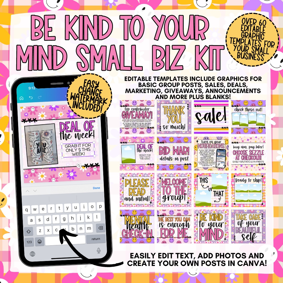 Be Kind To Your Mind Small Biz Kit